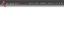 Tablet Screenshot of kinetixgym.com